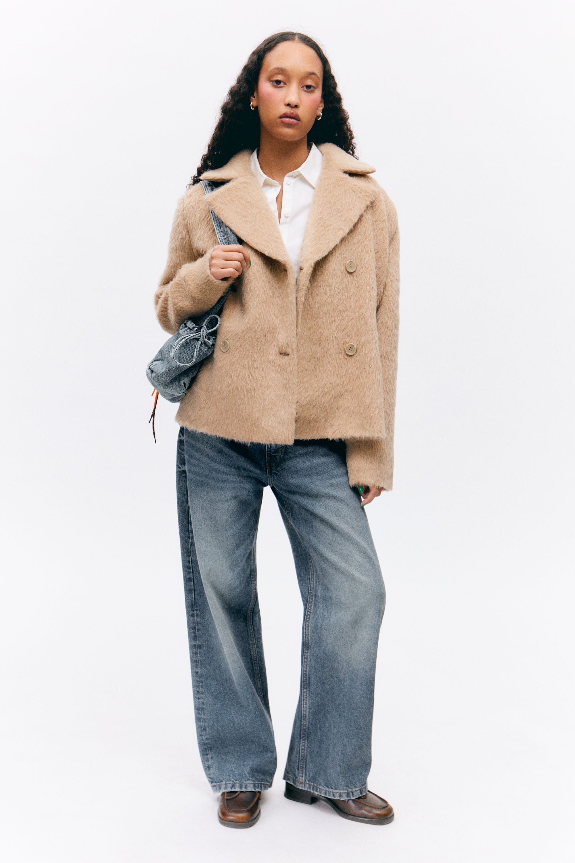 Veste en maille à double boutonnage