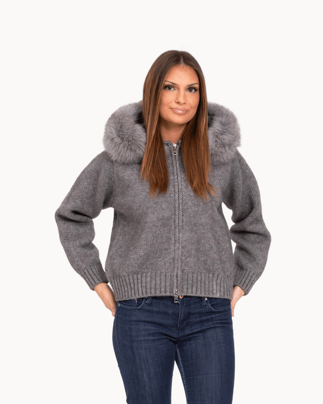 Nisa Fur Cardigan