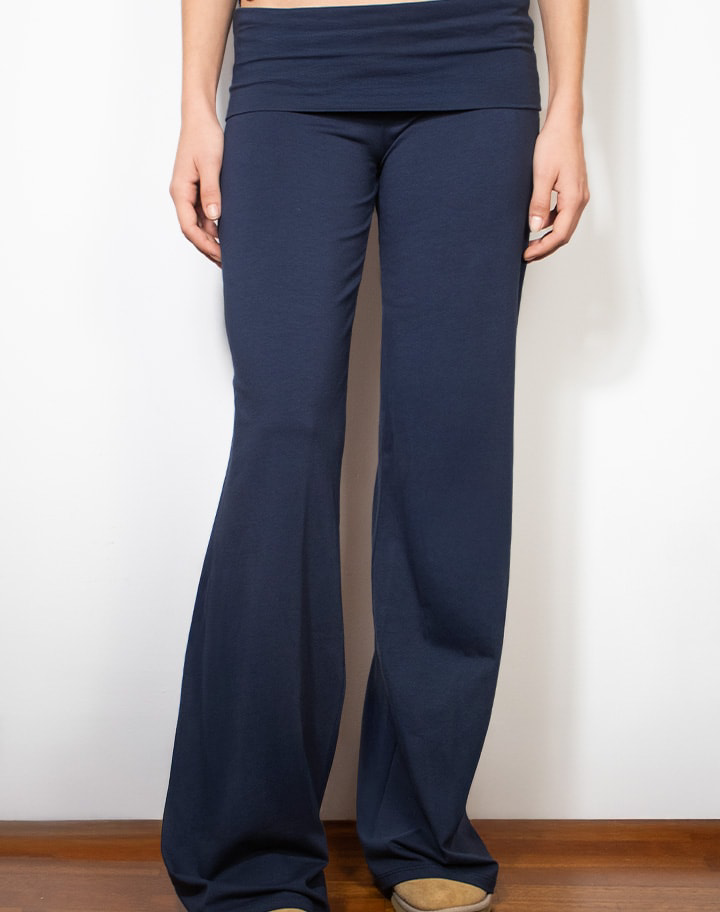 Hose mit Flügelaufschlag Blau
