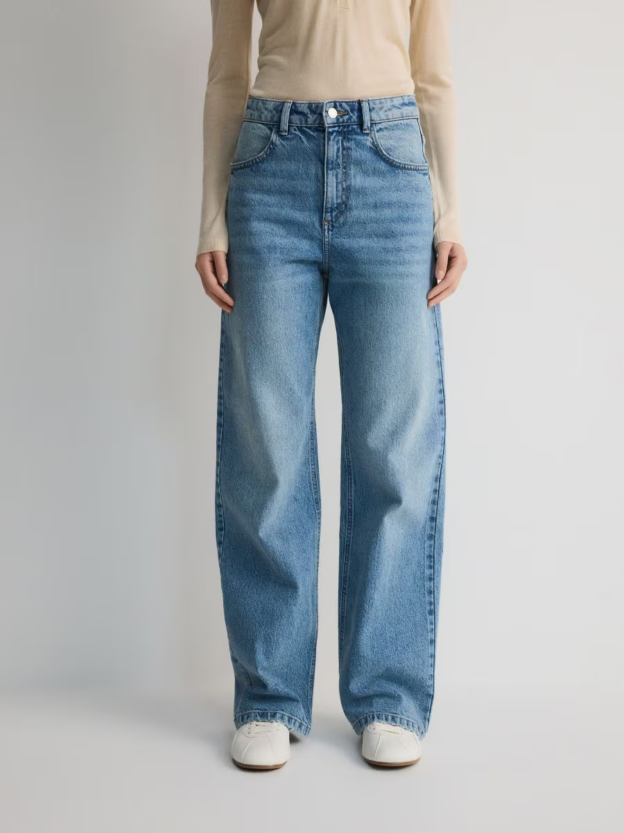Jean à jambes larges