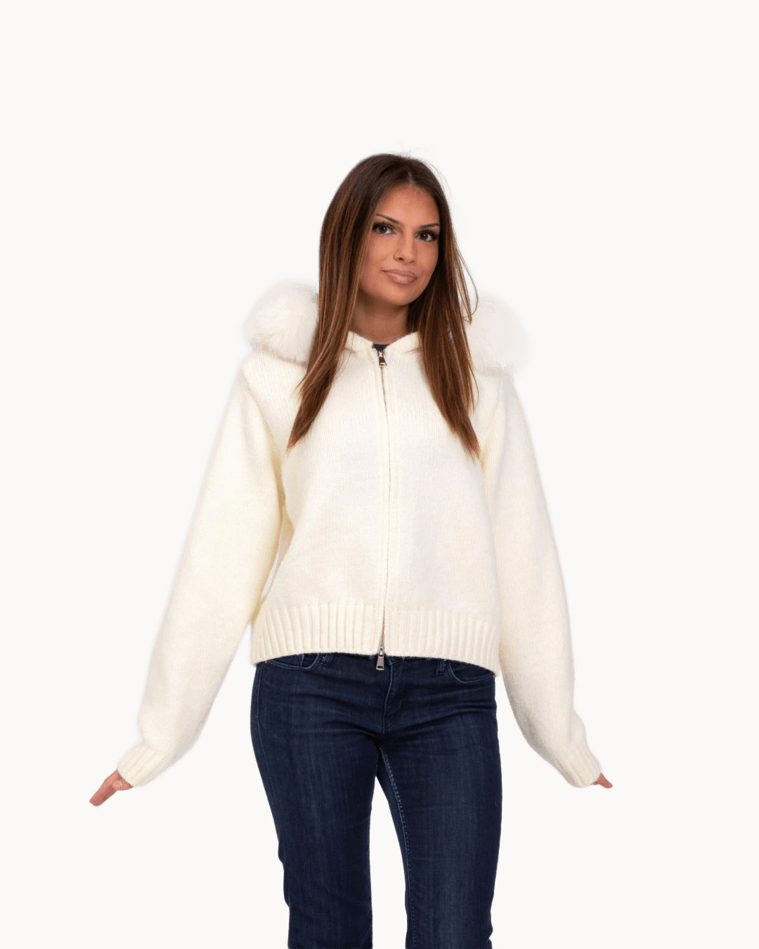 Nisa Fur Cardigan